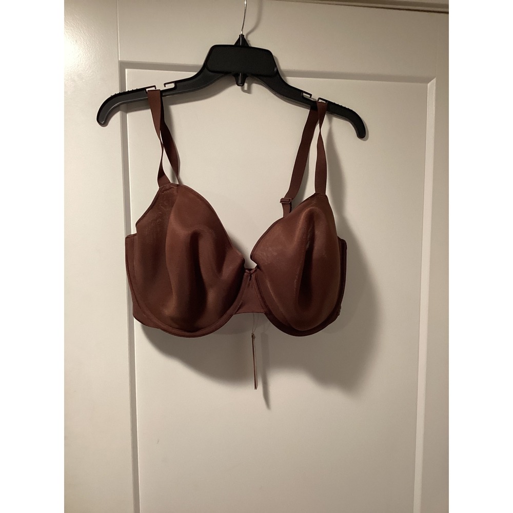 SKIMS Weightless Demi Bra Cocoa Brown Underwire 42DDDD BR-DEM-1893 NWT